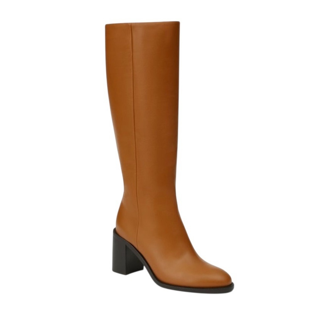NIB LAFAYETTE 148 CALFSKIN LEATHER KNEE HIGH BOOTS - SIZE 39.5